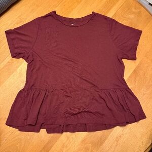 Aritzia Sunday Best Peplum Top - M